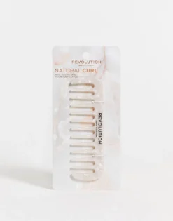 Revolution Hair Natural Curl Wide Tooth Comb White For Unisex No Colour -Revolution Shop 201495609 1 nocolour 1
