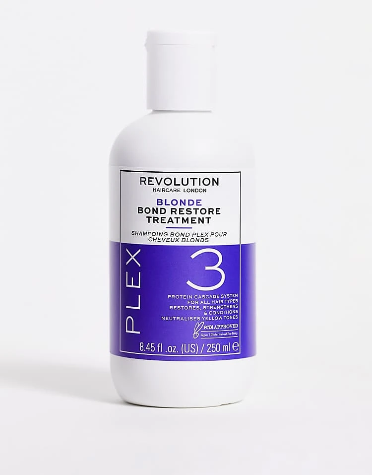 Revolution Haircare Blonde Plex 3 Bond Restore Treatment 250ml For Unisex No Colour 1 Revolution Haircare Blonde Plex 3 Bond Restore Treatment 250ml For Unisex No Colour