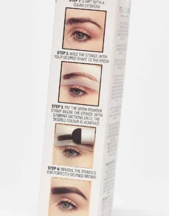 Revolution Brow Powder Stamp & Stencil Kit - Ash Brown For Unisex -Revolution Shop 203503194 3