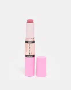 Revolution Blush & Highlight Stick Mauve Glow For Unisex -Revolution Shop 204559051 1 mauveglow 1