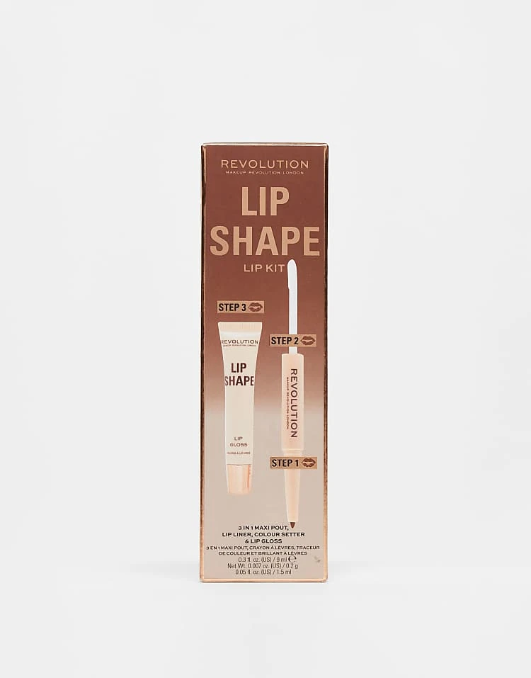 Revolution Lip Shape Kit Coco Brown For Unisex 1 Revolution Lip Shape Kit Coco Brown For Unisex