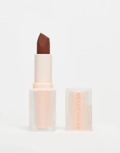 Revolution Lip Allure Soft Satin Lipstick Stiletto Brown For Unisex