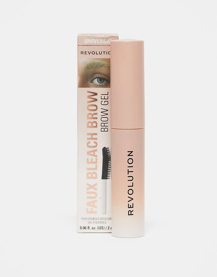 Revolution Faux Bleach Brows Brow Gel For Unisex Nude 1 Revolution Faux Bleach Brows Brow Gel For Unisex Nude