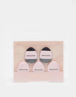 Revolution 5pk Mini Finger Puff Set For Unisex Pink/black 9 Revolution 5pk Mini Finger Puff Set For Unisex Pink/black -Revolution Shop 207505169 1 pinkblack 1
