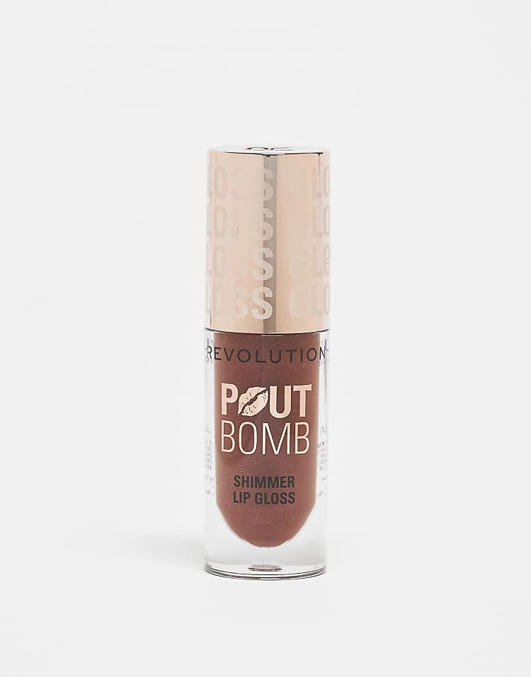 Revolution Pout Bomb Shimmer Gloss Chocolate Sparkle For Unisex 1 Revolution Pout Bomb Shimmer Gloss Chocolate Sparkle For Unisex