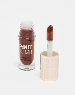 Revolution Pout Bomb Shimmer Gloss Chocolate Sparkle For Unisex 7 Revolution Pout Bomb Shimmer Gloss Chocolate Sparkle For Unisex -Revolution Shop 207788571 3