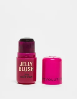 Revolution Jelly Blush Stick Lip And Cheek Stain - Cherry Red For Unisex -Revolution Shop 207962421 1 cherryred 1
