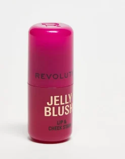 Revolution Jelly Blush Stick Lip And Cheek Stain - Cherry Red For Unisex -Revolution Shop 207962421 3