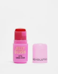 Revolution Jelly Blush Stick Lip And Cheek Stain - Strawberry Pink For Unisex -Revolution Shop 207962459 1 strawberrypink 1