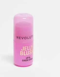 Revolution Jelly Blush Stick Lip And Cheek Stain - Strawberry Pink For Unisex -Revolution Shop 207962459 3